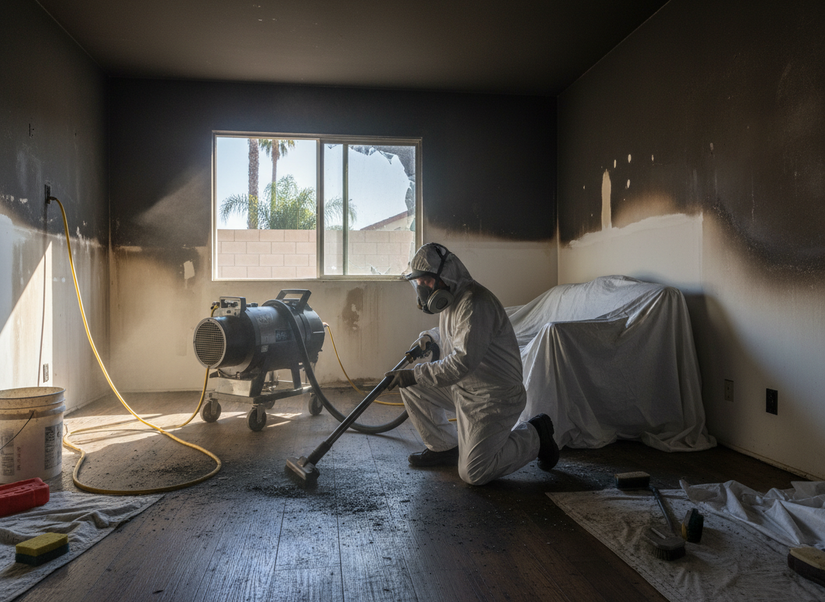 fire and smoke damage restoration in Valley Village